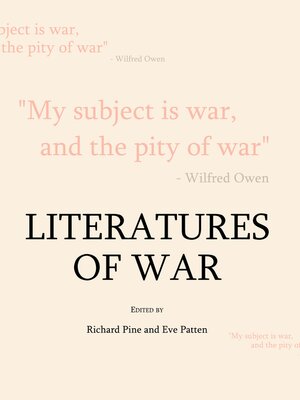 cover image of Literatures of War